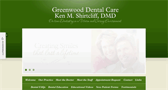 Desktop Screenshot of greenwooddentalcare.com